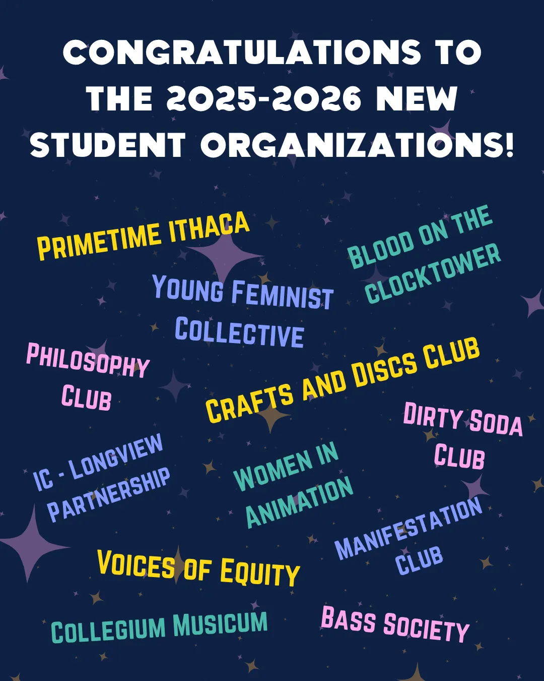 2025-2026 New Student Organizations