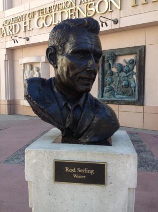 Rod Serling's bust at the Academy of Television Arts and Sciences