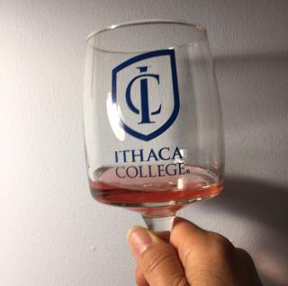 Wine in an IC wineglass