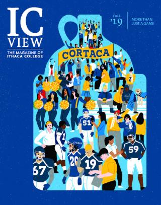 cover of the ICView magazine with the word "Cortaca"