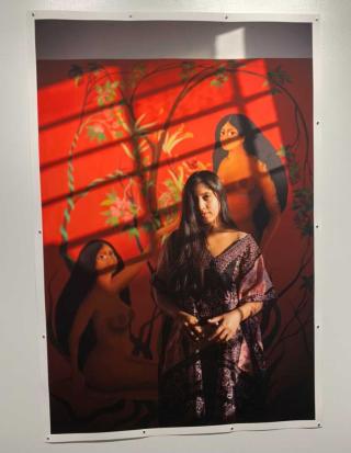A photo from Lali Khalid's exhibit