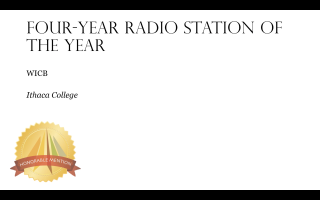 WICB Named CMA Station of the Year Pinnacle Award Honorable Mention