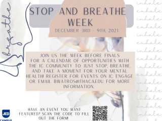 Stop and Breathe Week 12/3-12/9