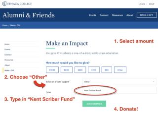 Describes website for donations