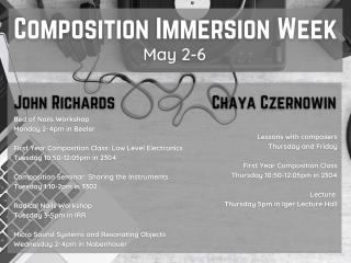 Composition Immersion Week Poster
