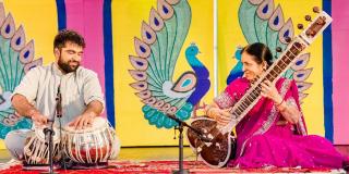 musicians Devesh and Veena Chandra