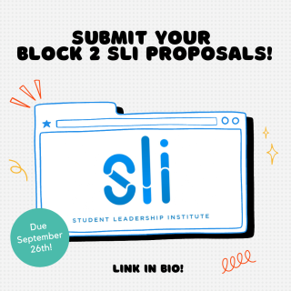 Submit Your Block 2 SLI Proposals!  Due September 26th!
