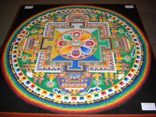 Example Image of Chenrezig Sand Mandala Courtesy of Wikimedia Commons