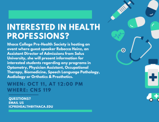 Interested in pursuing any pre-health related profession?