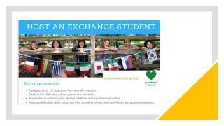 host an exchange student with an image of international students