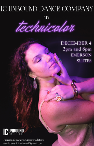IC Unbound Dance Company in Technicolor December 4 2pm and 8pm Emerson Suites