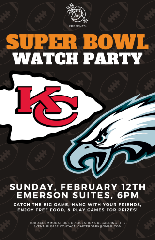 ICAD Super Bowl Watch Party poster