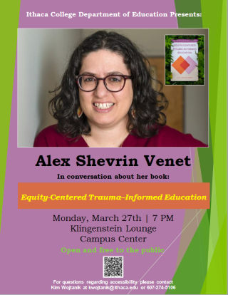 Alex Shevrin Venet, Lecture on Monday, March 27th