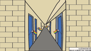 Graphic of a Dorm Hall