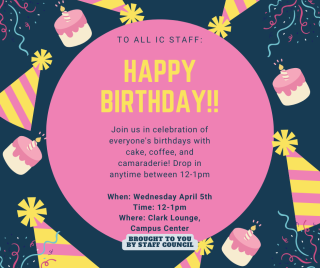 Happy Birthday event flyer