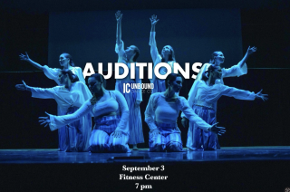 Auditions poster for IC Unbound Dance Co.