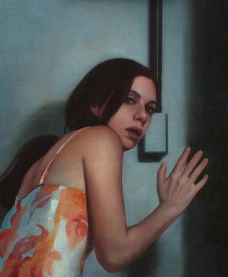 Amber Lia-Kloppel, "Quickening", 2015, Oil on linen, 14 x 11 inches