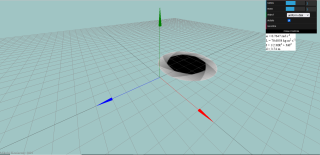 Screenshot from angular momentum conservation simulation