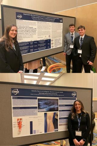 Students presenting their research posters at the 2024 EATA meeting.