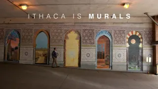 Ithaca Mural with 5 doors