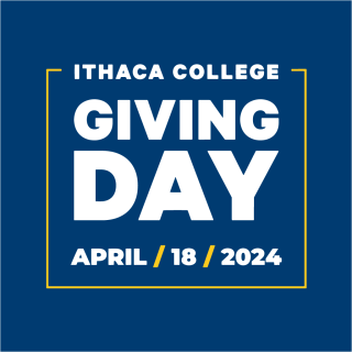 Promotional Image for Giving Day - April 18, 2024. Image is blue box with bold white text.