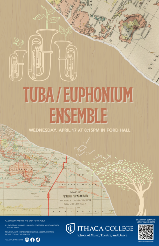 Tuba/Euphnium Ensemble Concert l Wednesday, April17 at 8:15pm in Ford Hall