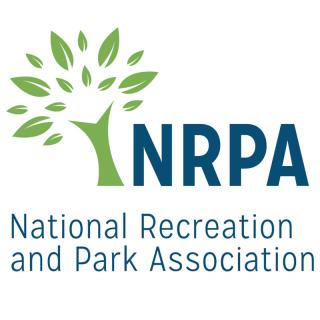This is the logo for the National Recreation and Park Association. It has the picture of a tree next to the letters N, R, P, A and the full name of the organization written underneath.