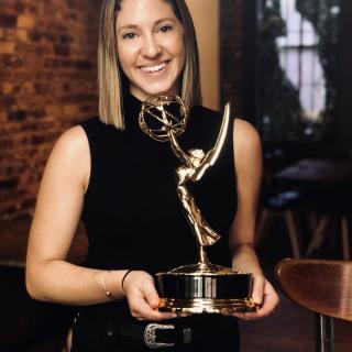Bethany George with Emmy
