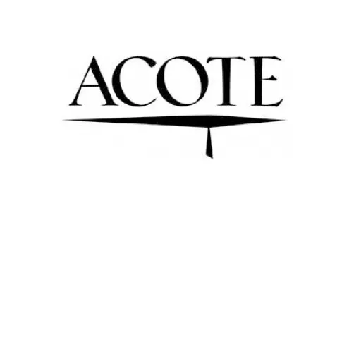 This is the logo for the Accreditation Council for Occupational Therapy Education of the American Occupational Therapy Association. It contains the letters A, C, O, T, and E on top of a graduation cap with a tassel