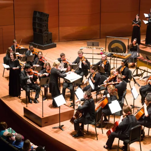 An ensemble on stage