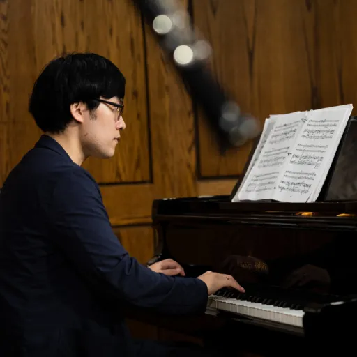Student Playing Piano