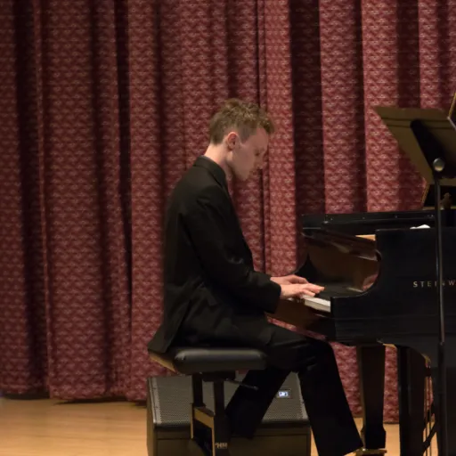 Student Playing Piano