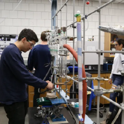 Jesse Hsu at the checking his polymer