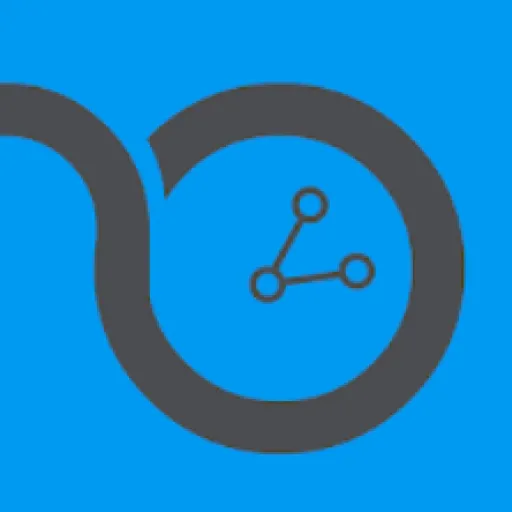 blue background with a black stylized clock