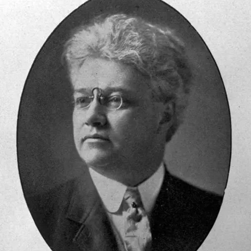 Black and white portrait.