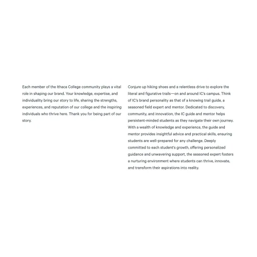 Image example of the "Two Column Text" paragraph